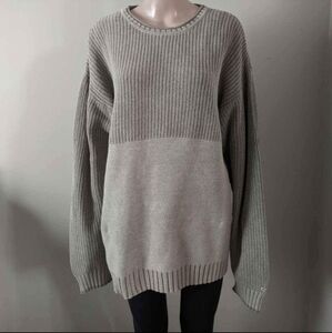 Vintage Columbia knit crewneck sweater, men's XL